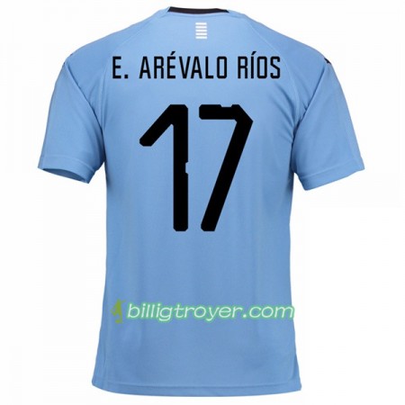 Billige Fotballdrakter Uruguay E.Arevalo Rios 17 VM 2018 Hjemmedraktsett